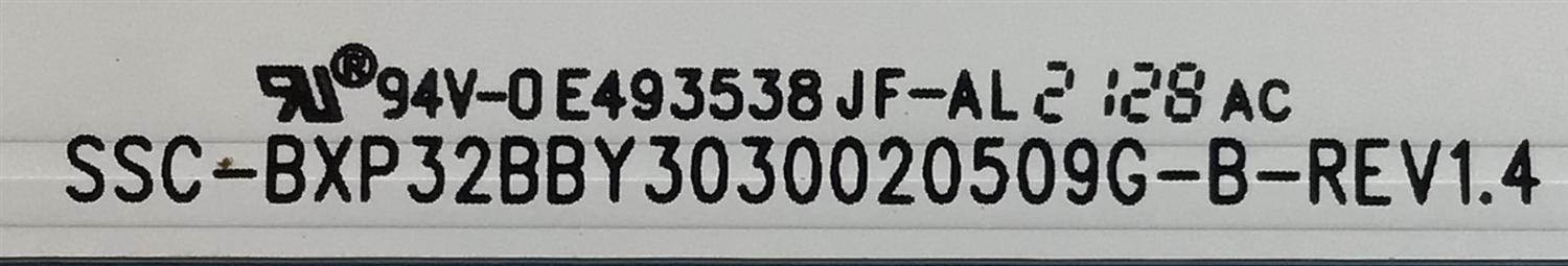 KIT DE LED'S PARA TV INSIGNIA ((2 PIEZAS)) / NUMERO DE PARTE SSC-BXP32BBY3030020509G-A-REV1.4 / SSC-BXP32BBY3030020509G-B-REV1.4 / BXP32BBY3030020509G / 09810104FC03 / 09810104FC02 / PANEL ST3151A07-2 / HV320WHB-F55 REV.4.0 / MODELO NS-32F201NA22 - Imagen 4